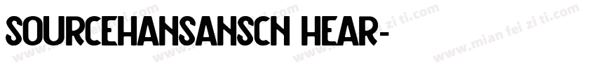sourcehansanscn hear字体转换